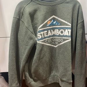 Green women’s crew neck